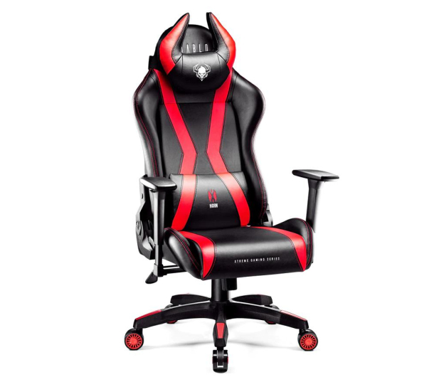 Diablo Chairs X-Horn 2.0 King Size Czarno-czerwony - 1208651 - zdjęcie